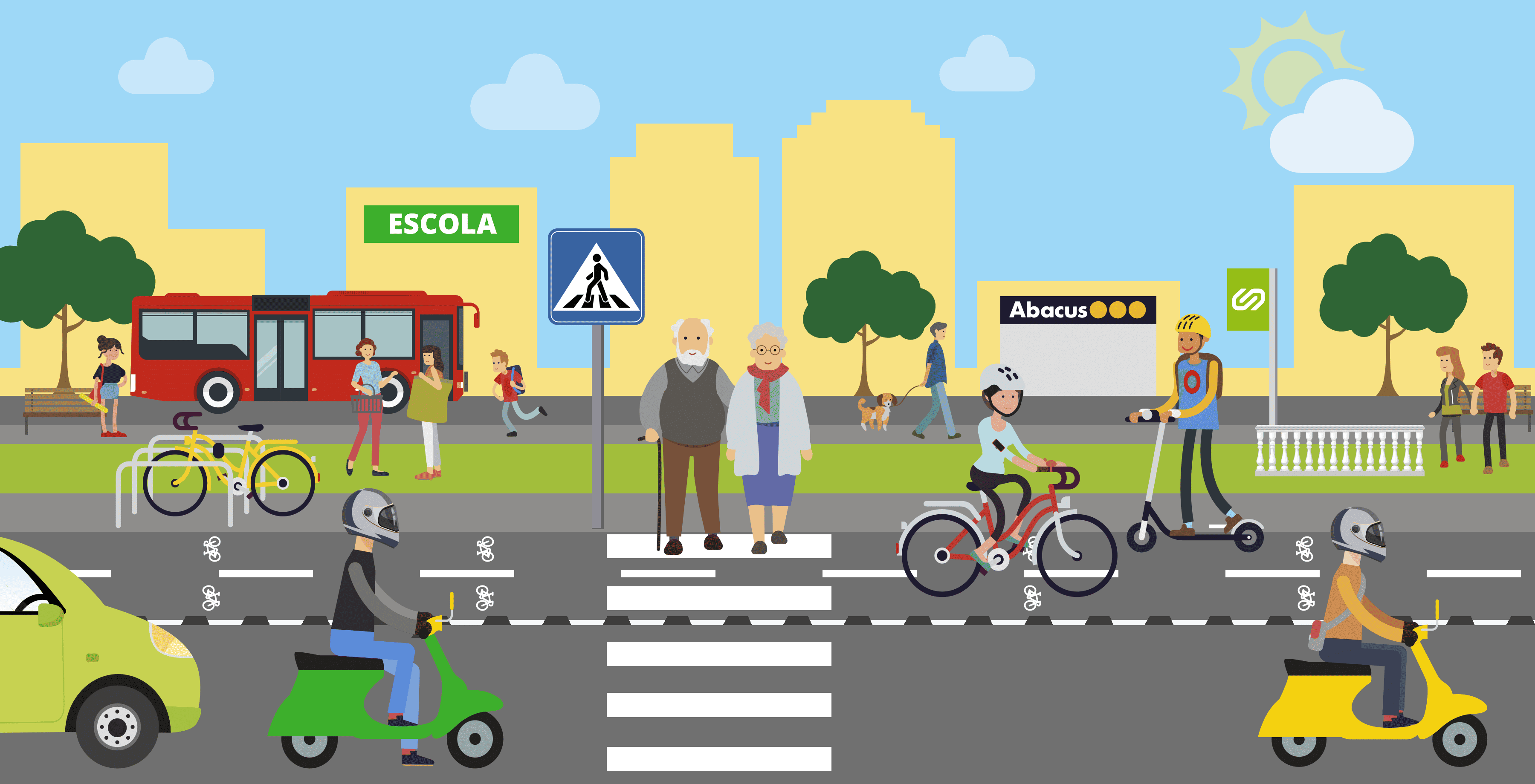 Joves i Mobilitat, imatge principal edició 18 "Tothom és vianant. Respectem-nos!
